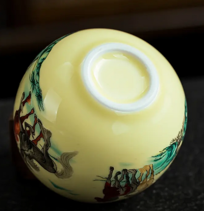八骏图茶杯